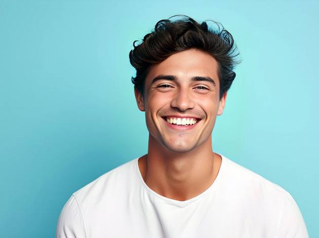 a man smiling after receiving professional teeth whitening